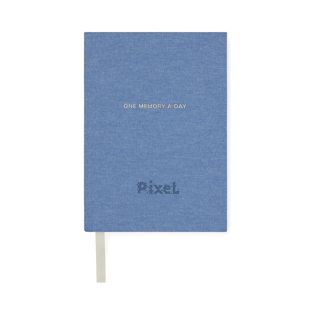 VINGA „One Memory a Day” Journal A5 aus 83 % GRS-Recyclingpapier mit Logo-Veredelung
