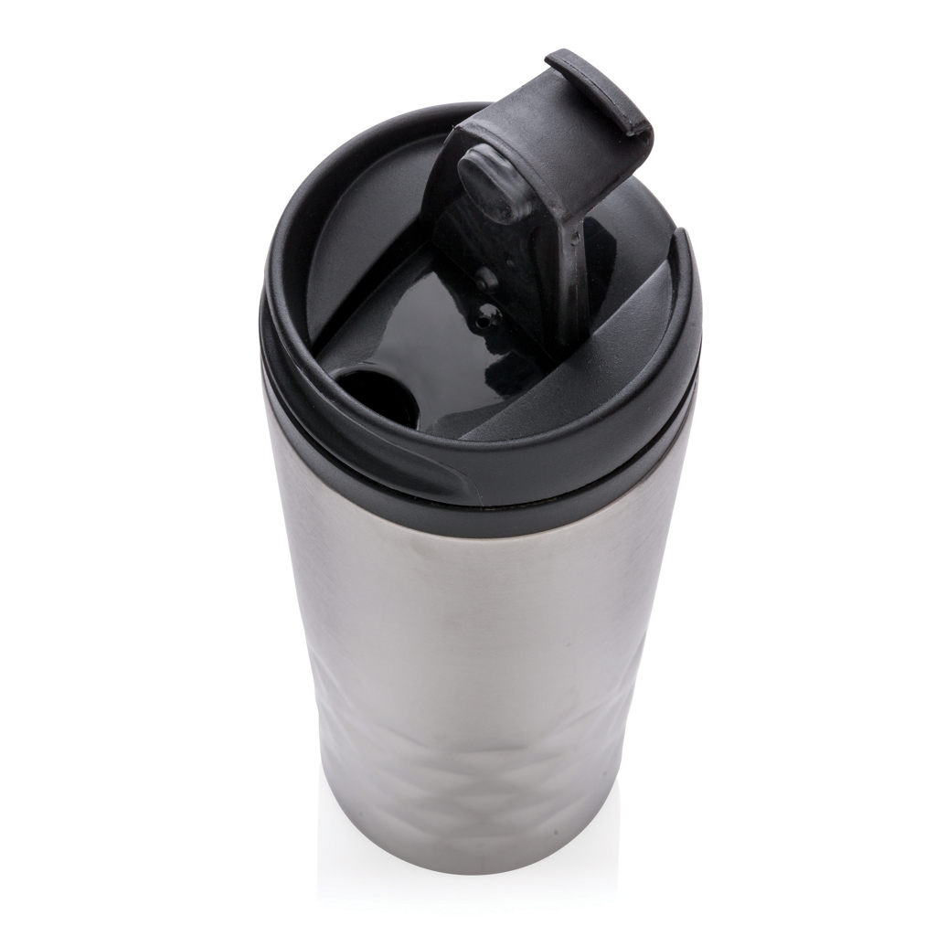 XD Collection Geometrischer Becher 300 ml aus Edelstahl mit Logo bedruckbar