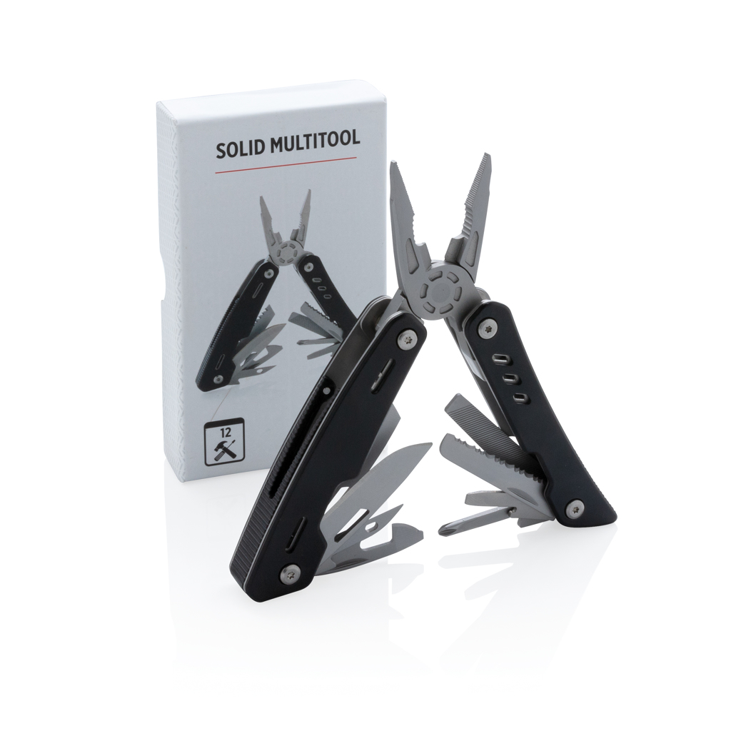 Solid Multitool 12-in-1 mit Aluminium-Case, XD Collection