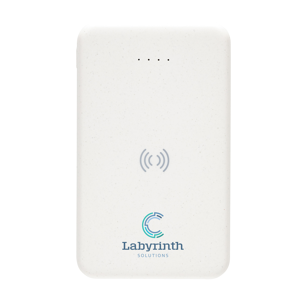 XD Collection Wireless Powerbank 5.000 mAh aus RCS-recyceltem ABS, mit Logo veredelbar XD Collection Wireless Powerbank 5.000 mAh aus RCS-recyceltem ABS, mit Logo veredelbar