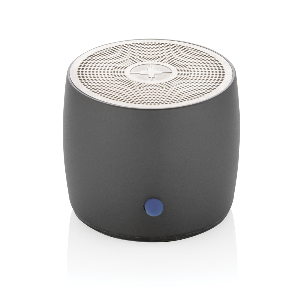Swiss Peak 3W Bluetooth Lautsprecher aus RCS-recyceltem Aluminium