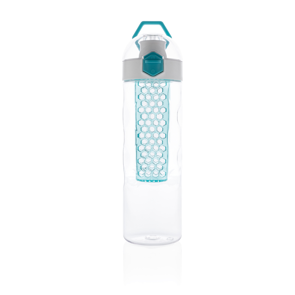 XD Xclusive Honeycomb Aromaflasche 700 ml türkis, Tritan BPA-frei, mit Logo bedruckbar XD Xclusive Honeycomb Aromaflasche 700 ml türkis, Tritan BPA-frei, mit Logo bedruckbar