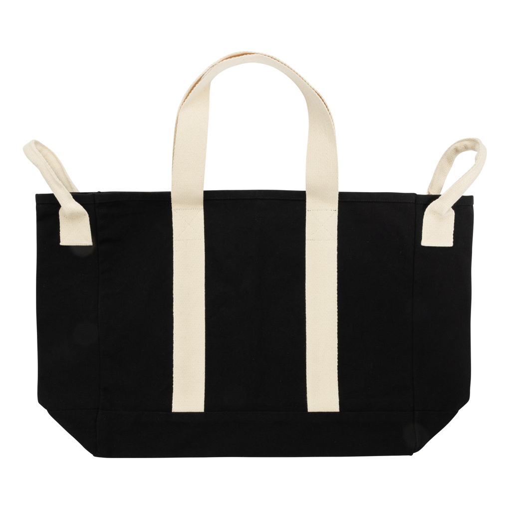 XD Xclusive BEAU AWARE™ Strandtasche aus 400 g/m² recyceltem Canvas, mit Logo bestickbar und bedruckbar