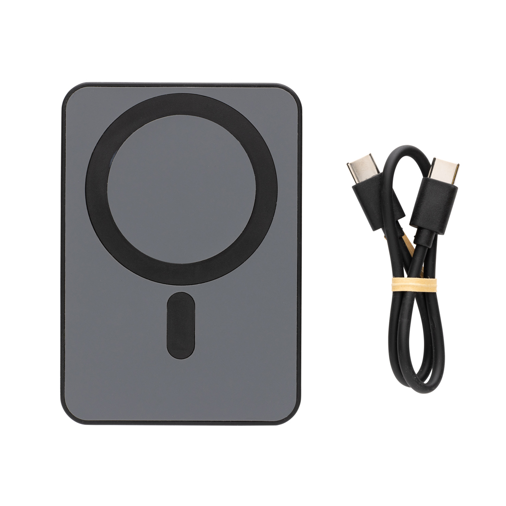 XD Collection Magnetix 5000mAh magnetische Powerbank aus RCS-recyceltem ABS XD Collection Magnetix 5000mAh magnetische Powerbank aus RCS-recyceltem ABS
