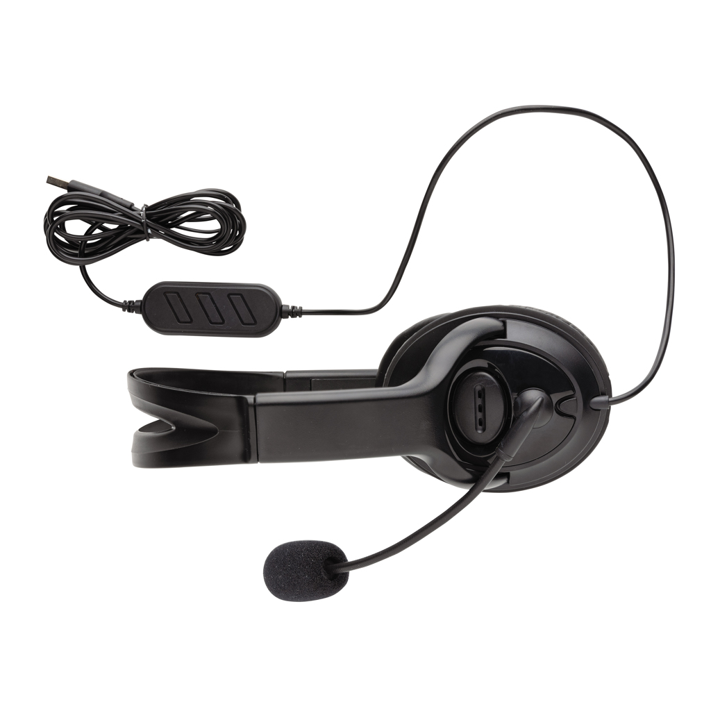 USB Over-Ear Headset mit Kabel und Mikrofon - XD Collection - bedruckbar mit Logo USB Over-Ear Headset mit Kabel und Mikrofon - XD Collection - bedruckbar mit Logo