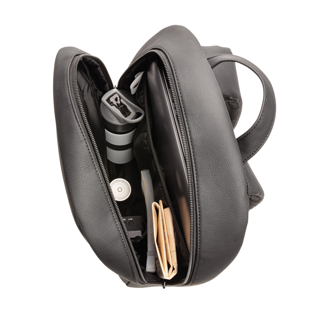 PVC-frei PU Business Laptop-Rucksack 15,6'' schwarz