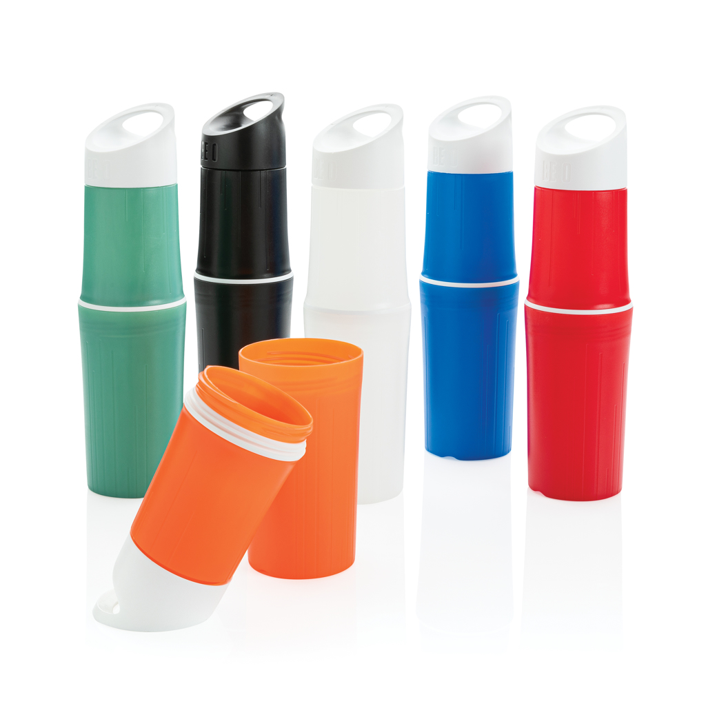 BE O Bottle Wasserflasche 500 ml aus Zuckerrohr-Bioplastik, Made in EU