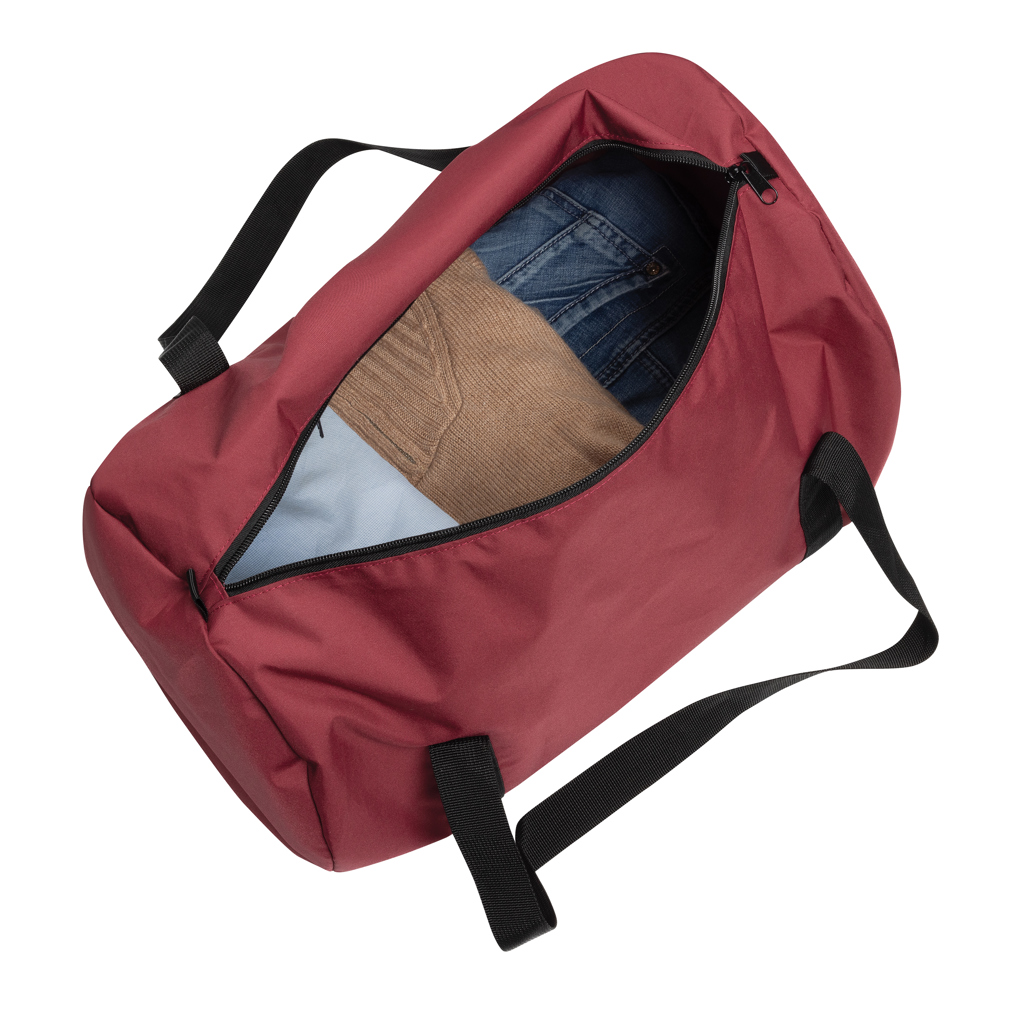 Dillon AWARE RPET Sporttasche faltbar – mit Logo bedruckbar Dillon AWARE RPET Sporttasche faltbar – mit Logo bedruckbar