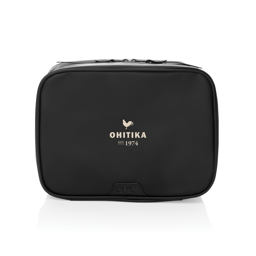 Swiss Peak OSLO RCS Kulturtasche faltbar aus rPET – mit Logo bedruckbar