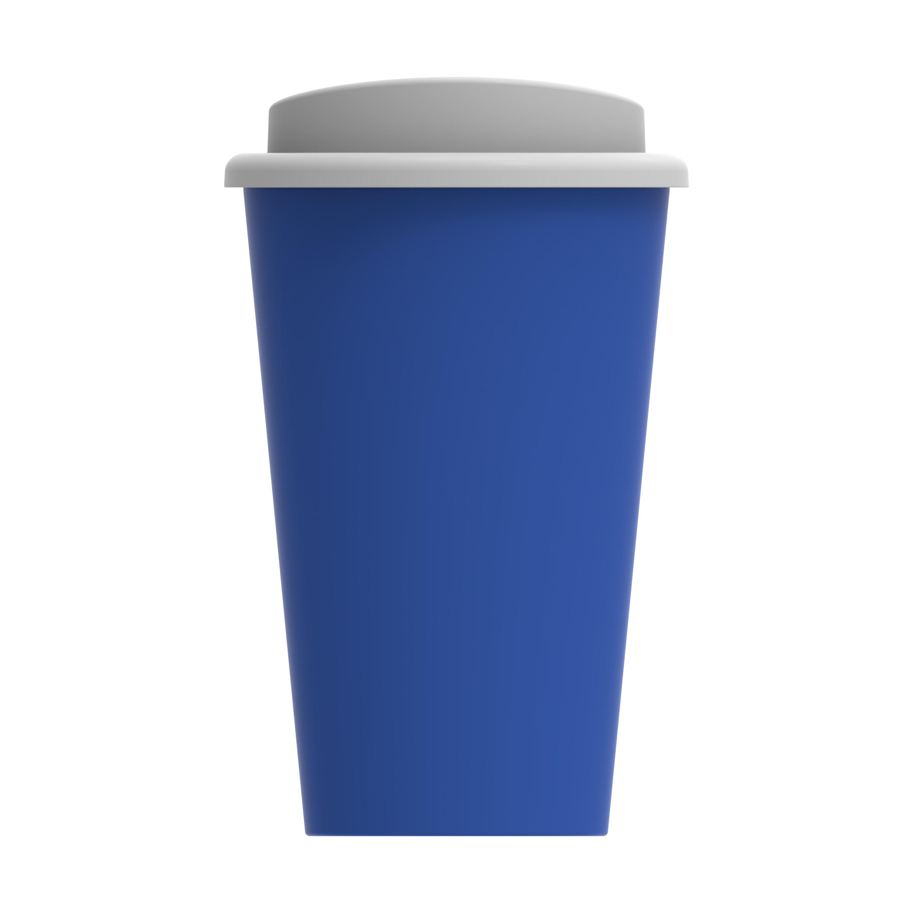 Kaffeebecher "Premium" – TopView_Blau_Weiss_1 Kaffeebecher "Premium"