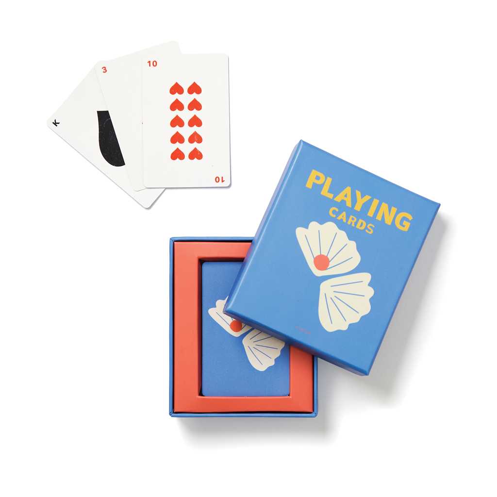 VINGA Spielkarten-Set in Aufbewahrungsbox mit Logodruck