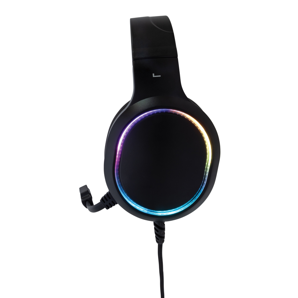 Gaming Hero RGB Gaming Headset mit Mikrofon, PVC-frei, beidseitig bedruckbar Gaming Hero RGB Gaming Headset mit Mikrofon, PVC-frei, beidseitig bedruckbar
