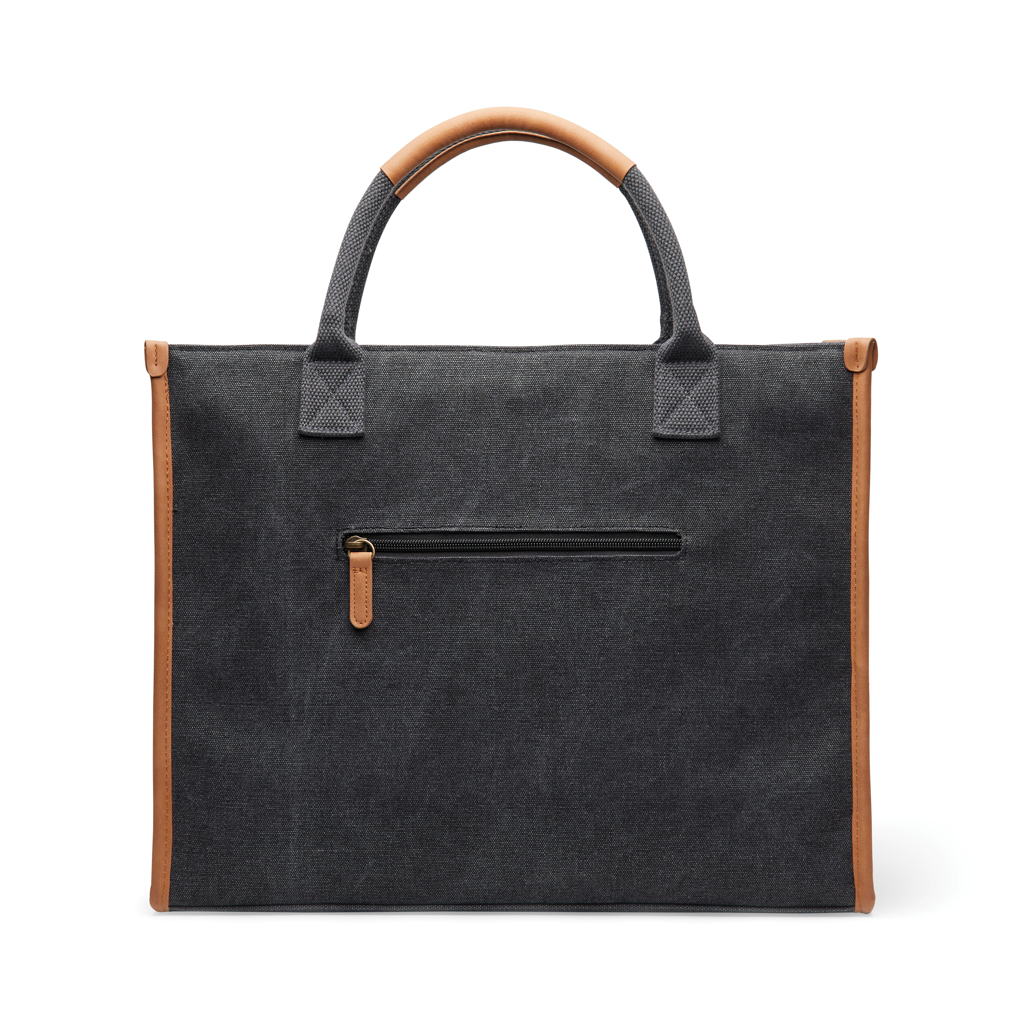 VINGA Bosler Bürotasche aus RCS-Canvas (recycelt), 17 Zoll Laptopfach, individuell bedruckbar VINGA Bosler Bürotasche aus RCS-Canvas (recycelt), 17 Zoll Laptopfach, individuell bedruckbar