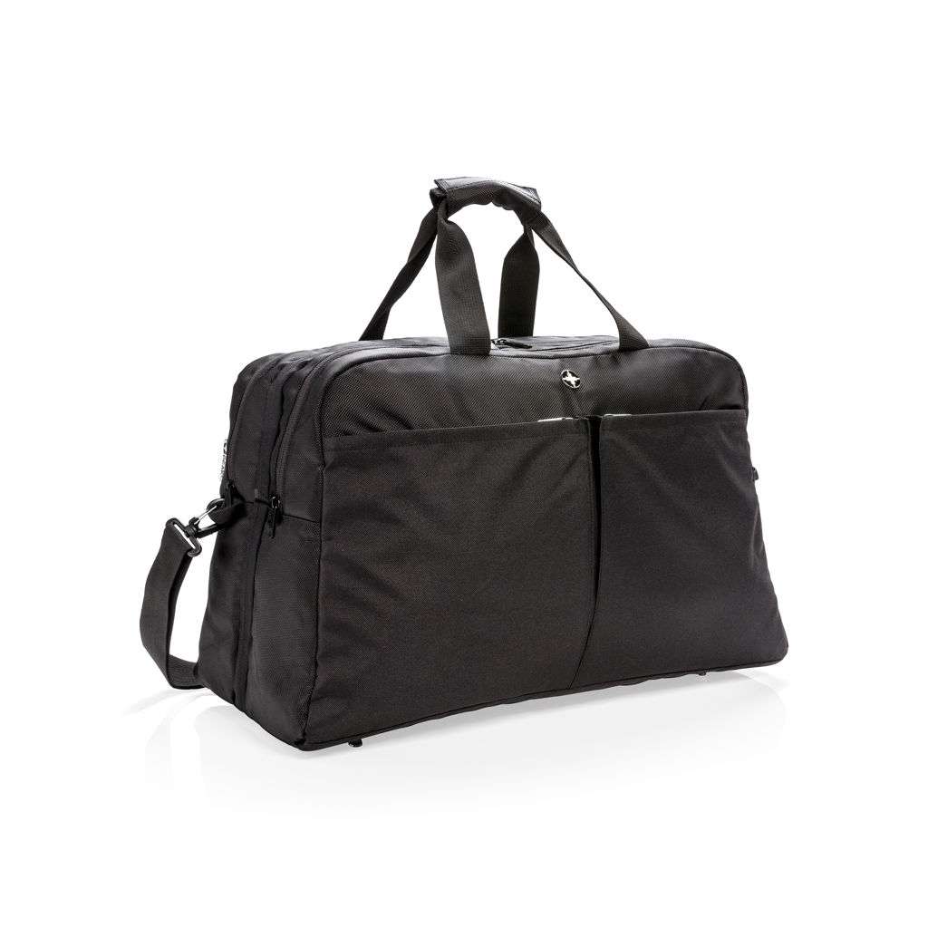 RFID Weekender mit Kofferöffnung PVC-frei 15.6'' schwarz