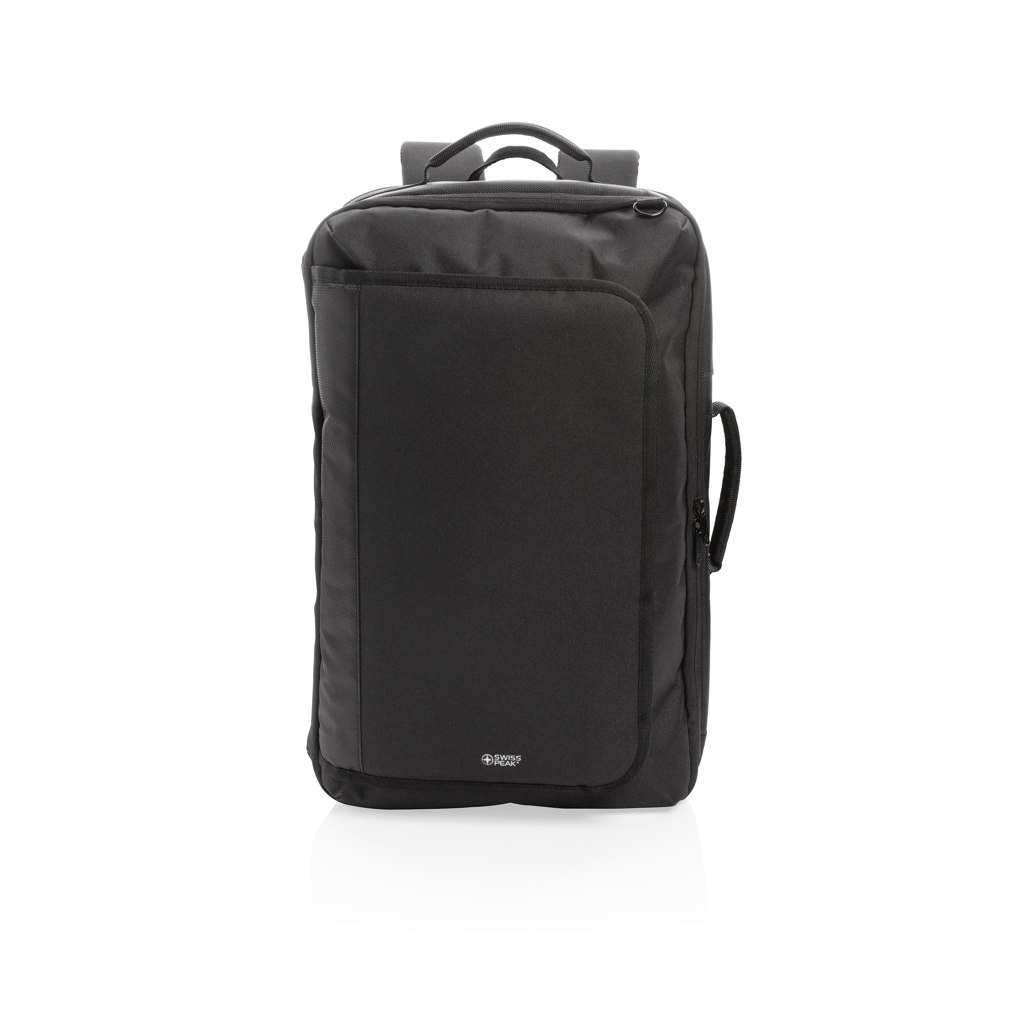 Swiss Peak 4-in-1 Rucksack wandelbar mit 15,6'' Laptopfach, RFID-Schutz, PVC-frei
