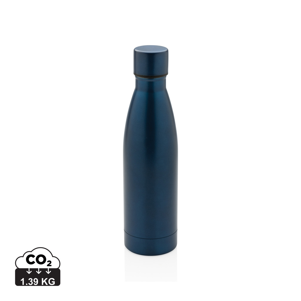 XD Collection RCS recycelte Edelstahl-Vakuumflasche 500 ml (mit Logo) XD Collection RCS recycelte Edelstahl-Vakuumflasche 500 ml (mit Logo)