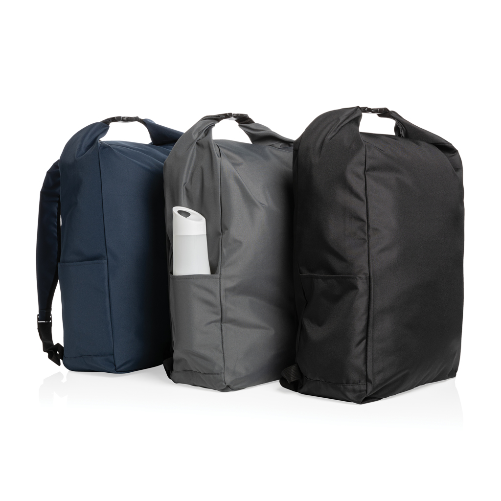 XD Collection Impact AWARE RPET Rolltop-Rucksack mit Logo bedruckbar