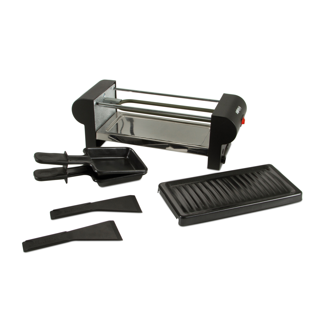 BOSKA Mini Raclette 220V Typ F für 2 Personen mit antihaftbeschichteten Pfännchen