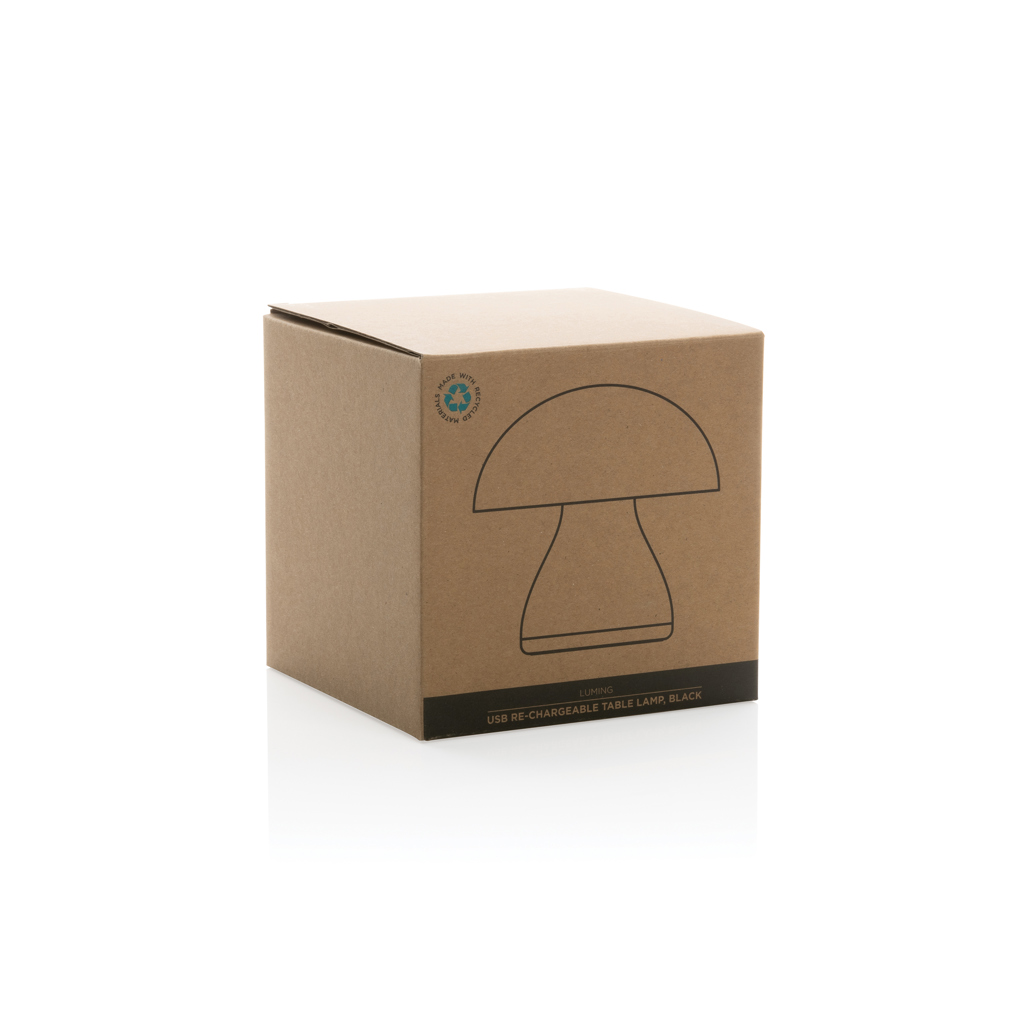 Luming USB-Tischlampe aus 84 % recyceltem ABS, bedruckbar Luming USB-Tischlampe aus 84 % recyceltem ABS, bedruckbar