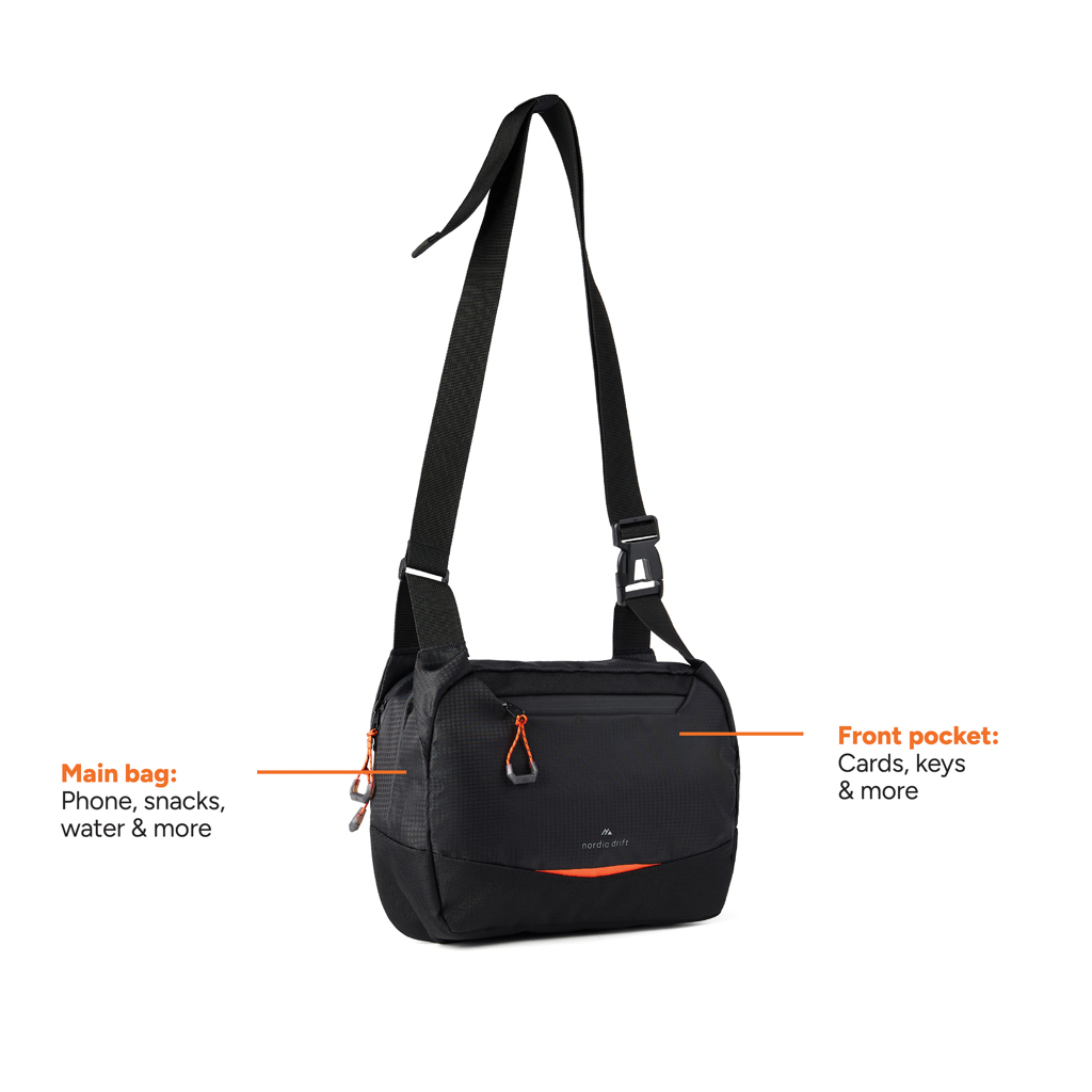 Nordic Drift Trail RCS Crossbody-Bag 4L aus recyceltem Polyester Nordic Drift Trail RCS Crossbody-Bag 4L aus recyceltem Polyester