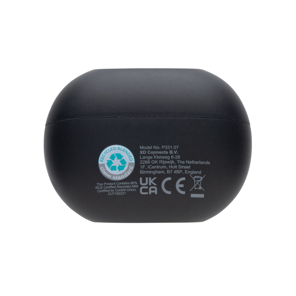 Prolink ANC/ENC True-Wireless-Kopfhörer aus RCS-recyceltem ABS — bedruckbar mit Logo Prolink ANC/ENC True-Wireless-Kopfhörer aus RCS-recyceltem ABS — bedruckbar mit Logo