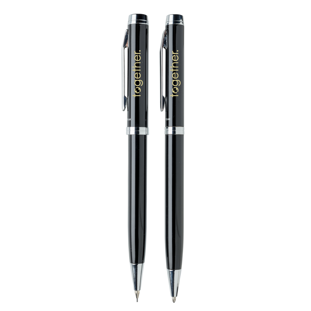 Luzern Pro Schreibset Stahl 1200m Tinte, 0,7mm – schwarz