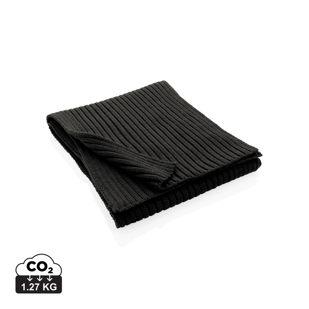 XD Collection Impact AWARE Polylana Strickschal 180x25 cm — bestickbar