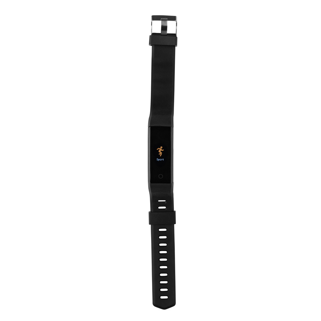 XD Collection Sense Fit Tracker aus recyceltem TPU mit Pulsmesser, bedruckbar