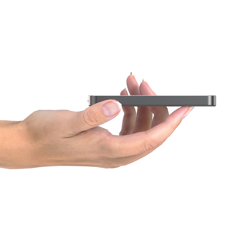 Urban Vitamin Marin Magnet-Powerbank 5.000 mAh, 15 W kabellos – mit Logo gravierbar