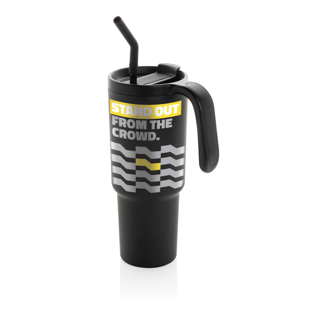 XD Collection Graphic 360 Becher 900 ml — RCS-recycelter Edelstahl, mit 360°-Rundum-Digitaldruck