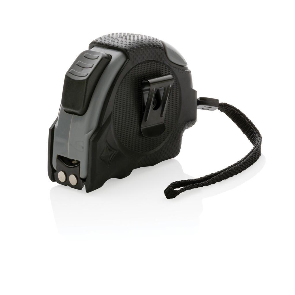 Auto-Stop-Maßband 5 m aus recyceltem ABS, XD Collection, mit Tampon- und Doming-Druck Auto-Stop-Maßband 5 m aus recyceltem ABS, XD Collection, mit Tampon- und Doming-Druck