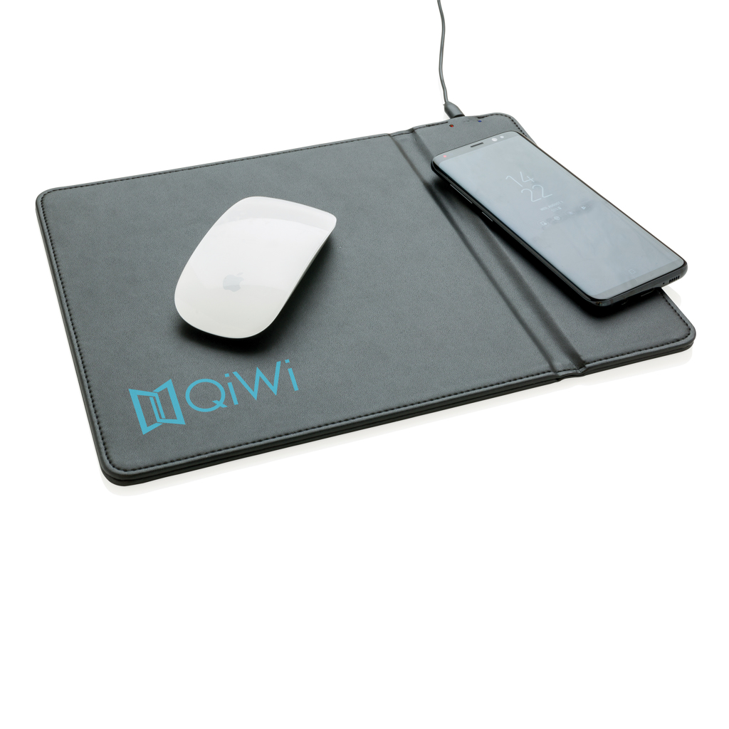 XD Collection Mousepad mit Wireless-5W-Charging und Handyhalter, Qi-kompatibel