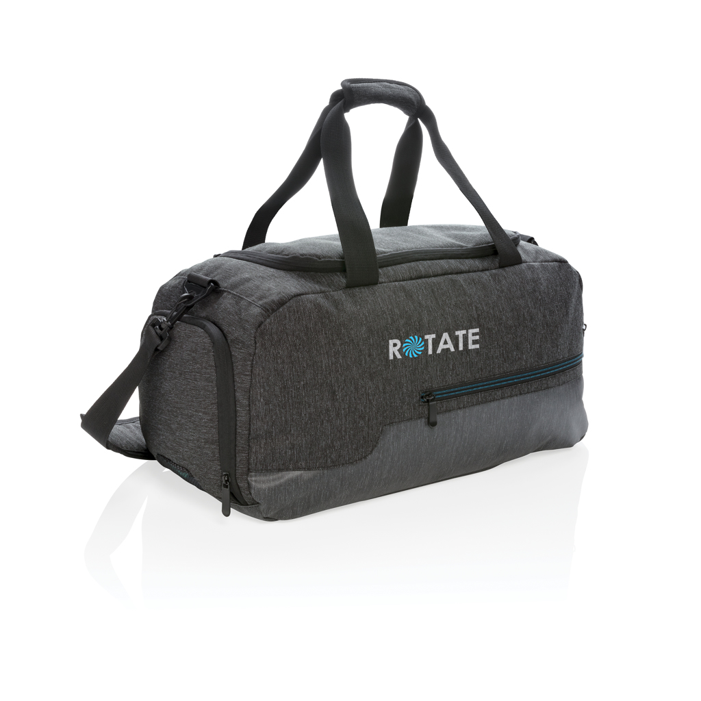 PVC-frei 900D Weekender-Tasche wasserabweisend schwarz PVC-frei 900D Weekender-Tasche wasserabweisend schwarz