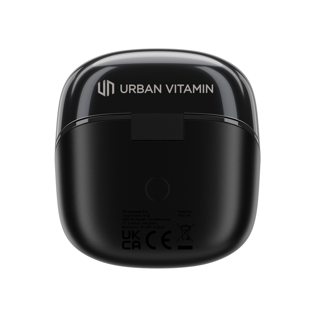 Urban Vitamin Long Beach ENC Open-Ear Ohrhörer aus RCS-recyceltem ABS, bedruckbar