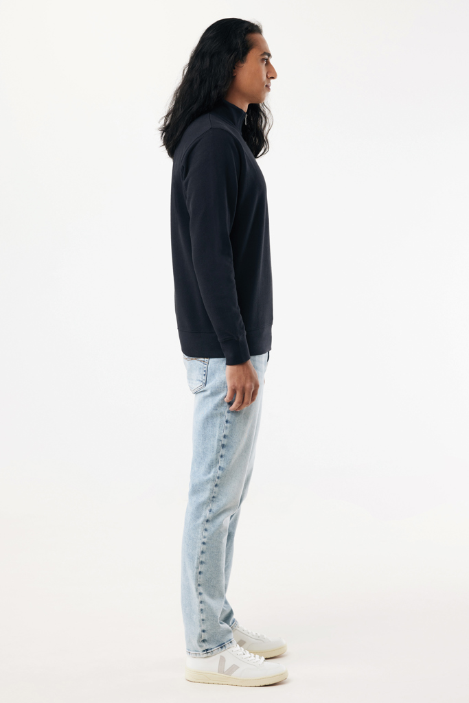 iqoniq Elgon Unisex Quarter-Zip Pullover aus 30 % recycelter & 70 % Bio-Baumwolle, 300 g/m², bedruckbar iqoniq Elgon Unisex Quarter-Zip Pullover aus 30 % recycelter & 70 % Bio-Baumwolle, 300 g/m², bedruckbar