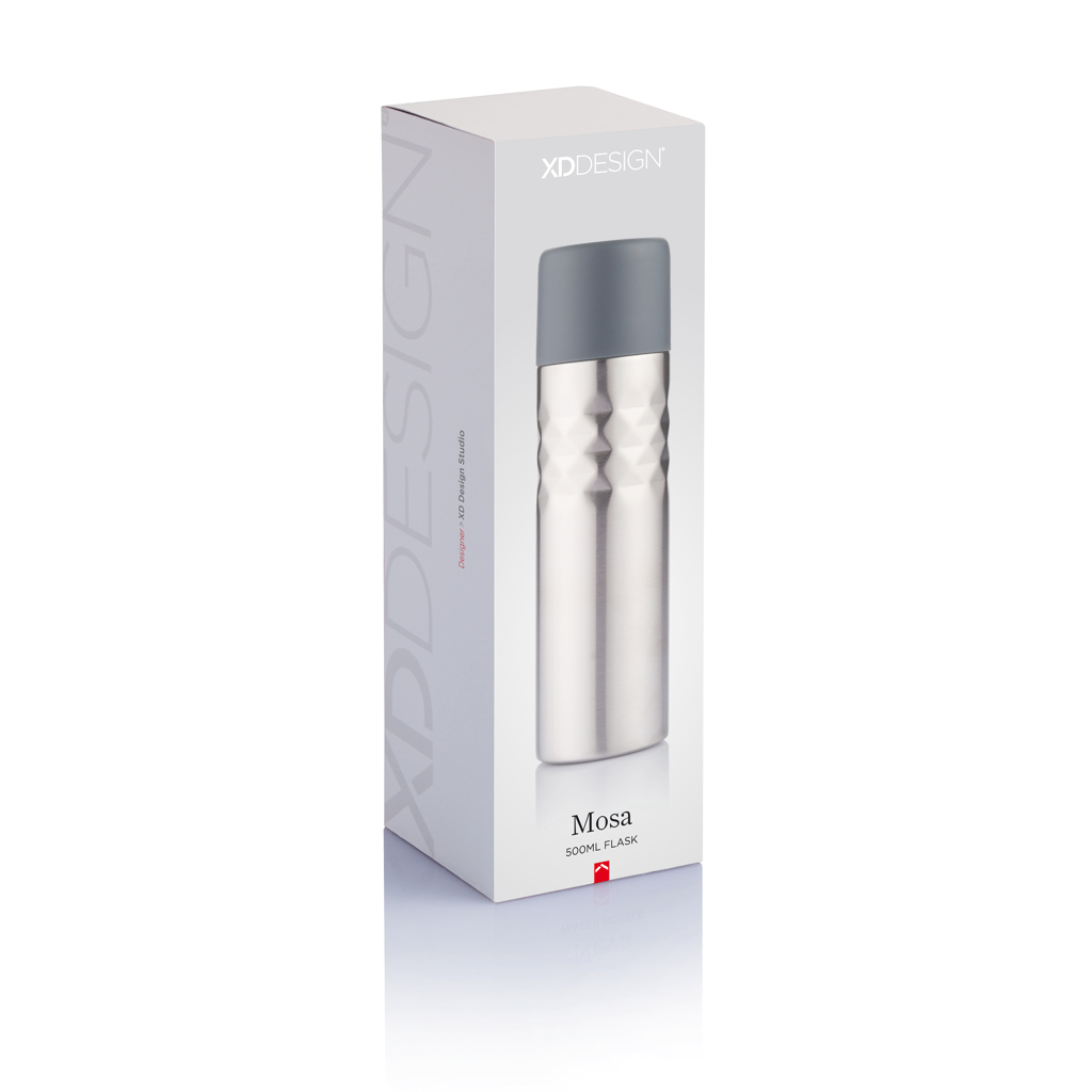 Edelstahl Thermosflasche 500ml doppelwandig – anthrazit Edelstahl Thermosflasche 500ml doppelwandig – anthrazit