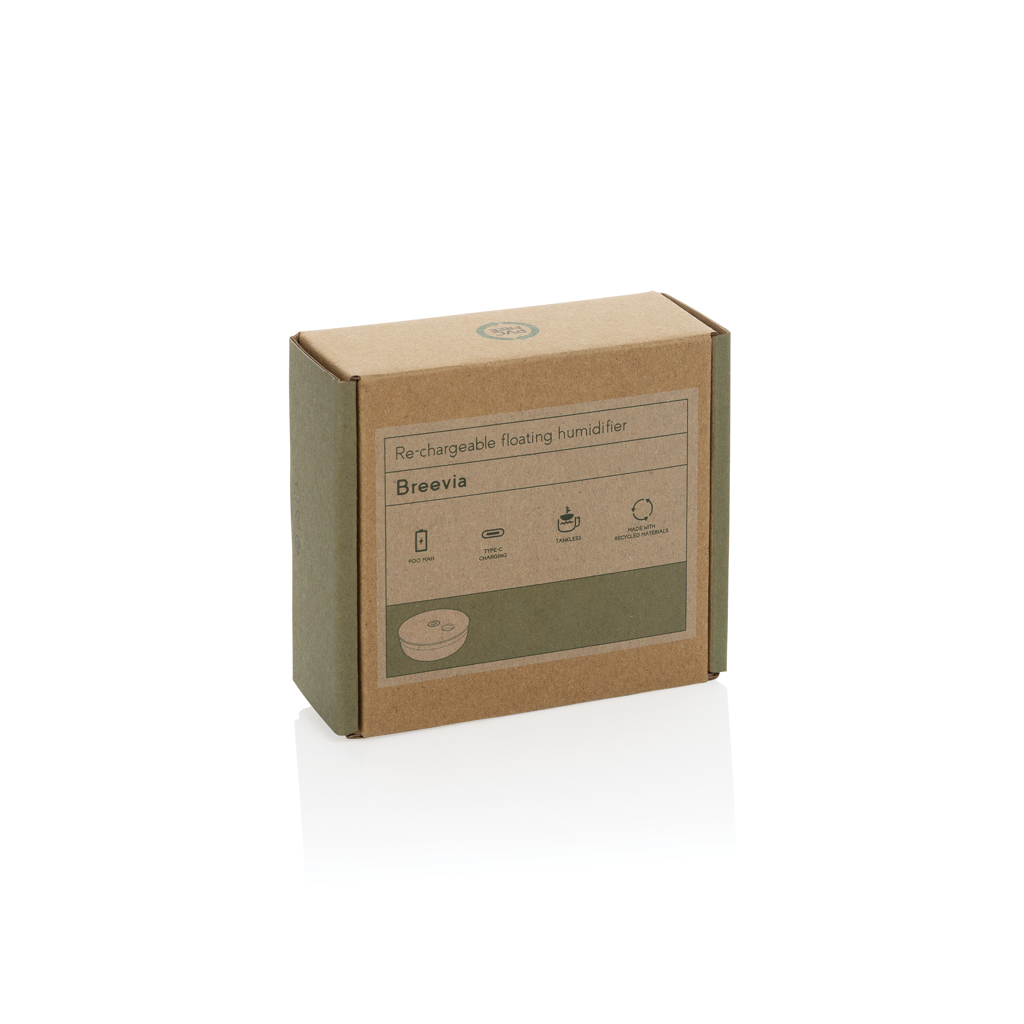 Breevia schwimmender USB-C-Luftbefeuchter aus 51 % recyceltem PP Breevia schwimmender USB-C-Luftbefeuchter aus 51 % recyceltem PP