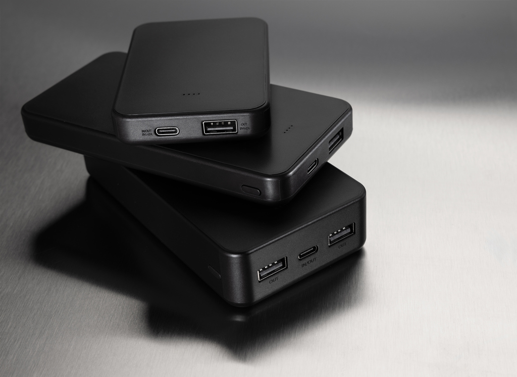 XD Collection Boostcore 10.000mAh Powerbank aus RCS-recyceltem ABS, USB-C & USB-A, bedruckbar