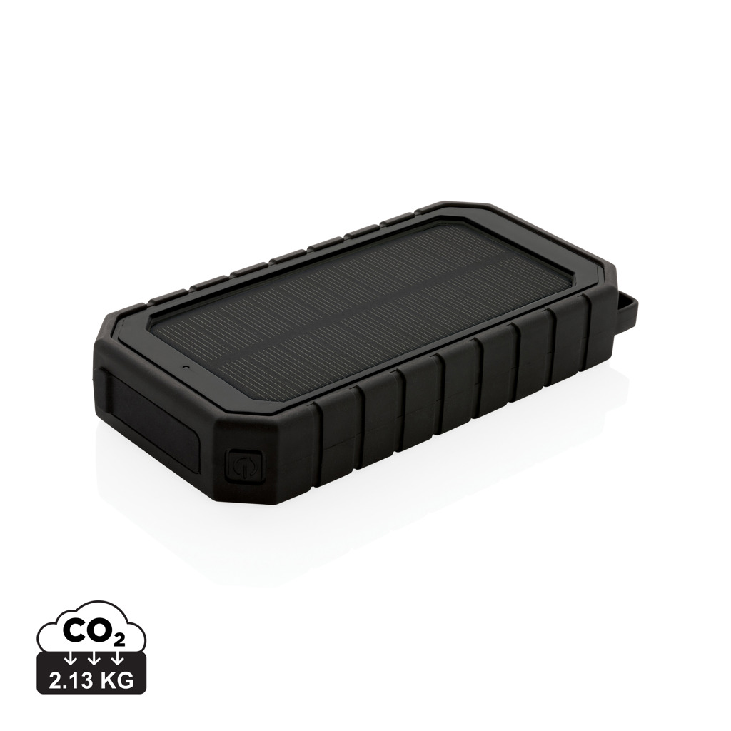 XD Collection Solar-Powerbank 10.000 mAh mit 10 W Wireless-Charging aus RCS-Recycling-ABS XD Collection Solar-Powerbank 10.000 mAh mit 10 W Wireless-Charging aus RCS-Recycling-ABS