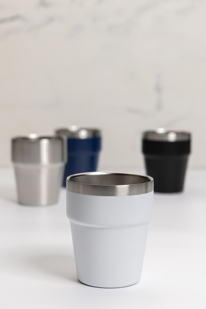 Clark Doppelwandige RCS Kaffeetasse 300 ml aus recyceltem Edelstahl