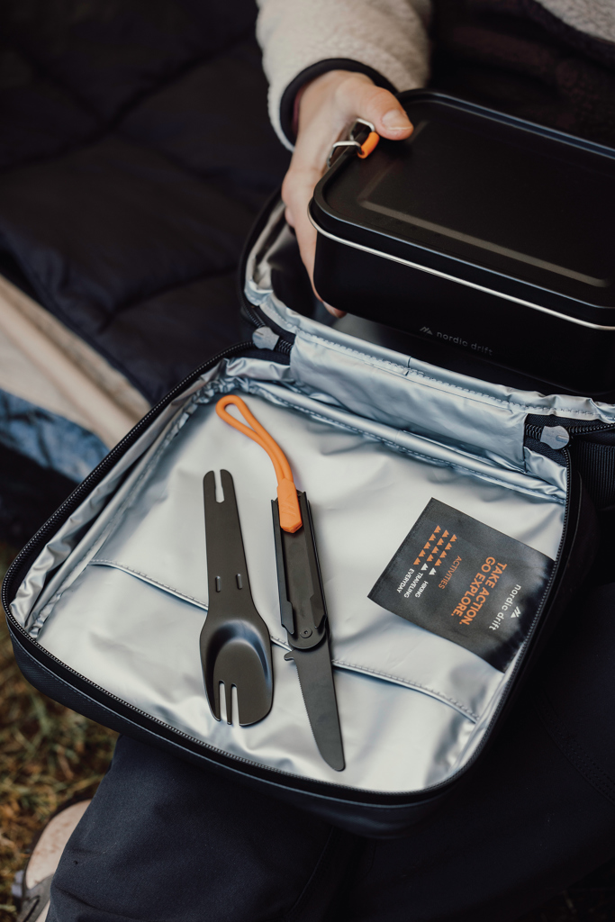 Nordic Drift Trail 4-in-1 Outdoor-Besteck mit Titanbeschichtung