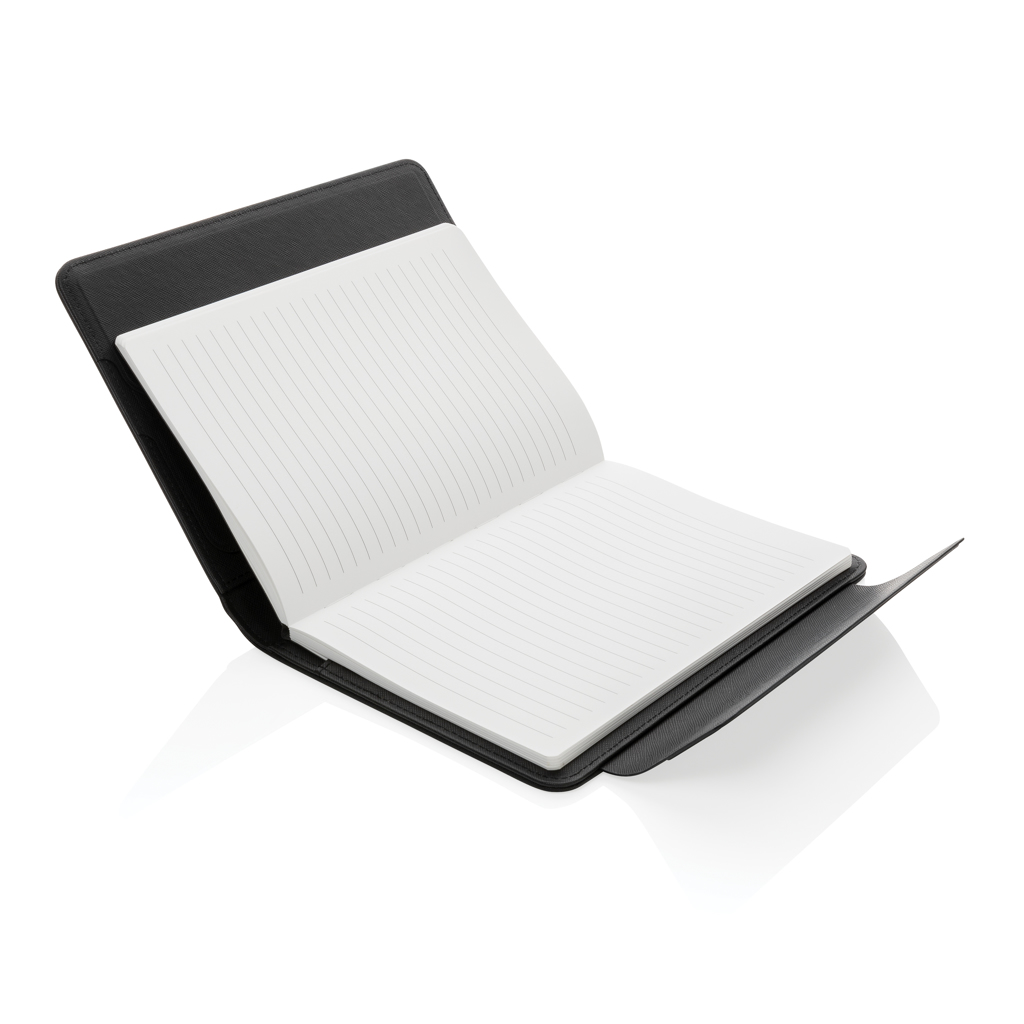 Swiss Peak Heritage A5 Portfolio aus recyceltem PU mit Steinpapier-Notizbuch