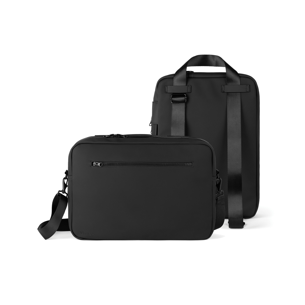 VINGA Baltimore wandelbare Rucksack-Aktentasche mit Logo