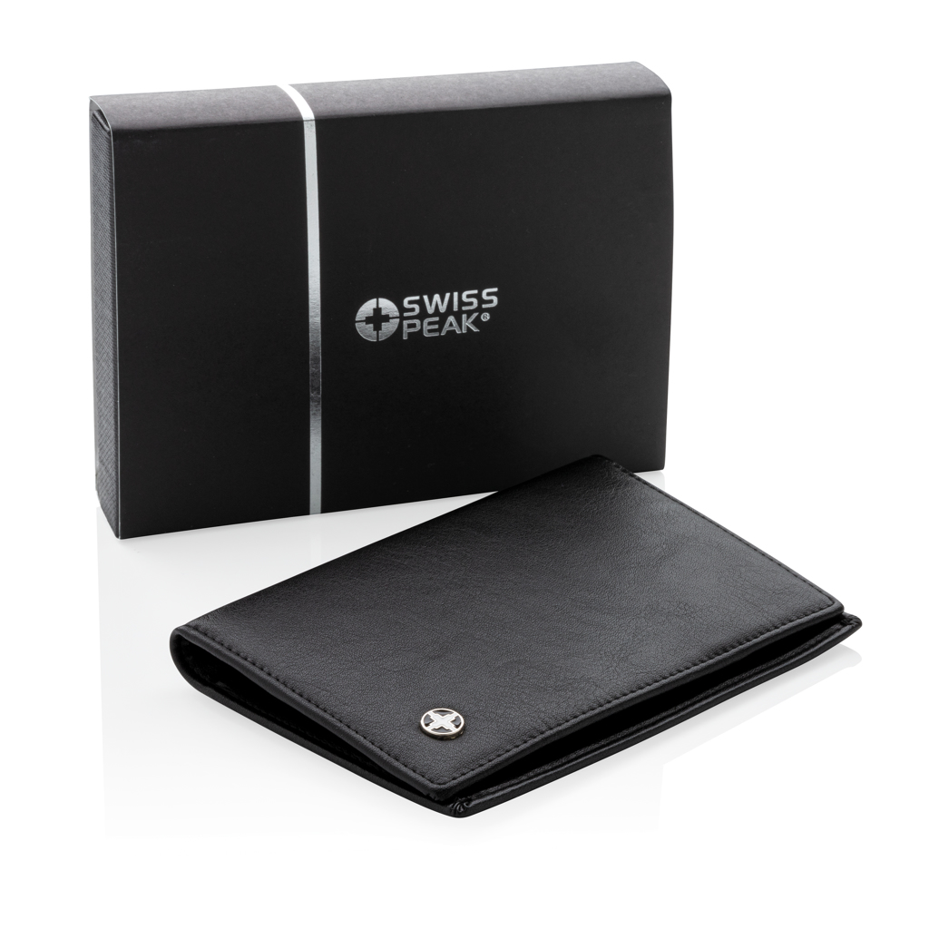 Swiss Peak RFID Ausweismappe aus PU mit Anti-Skimming-Schutz