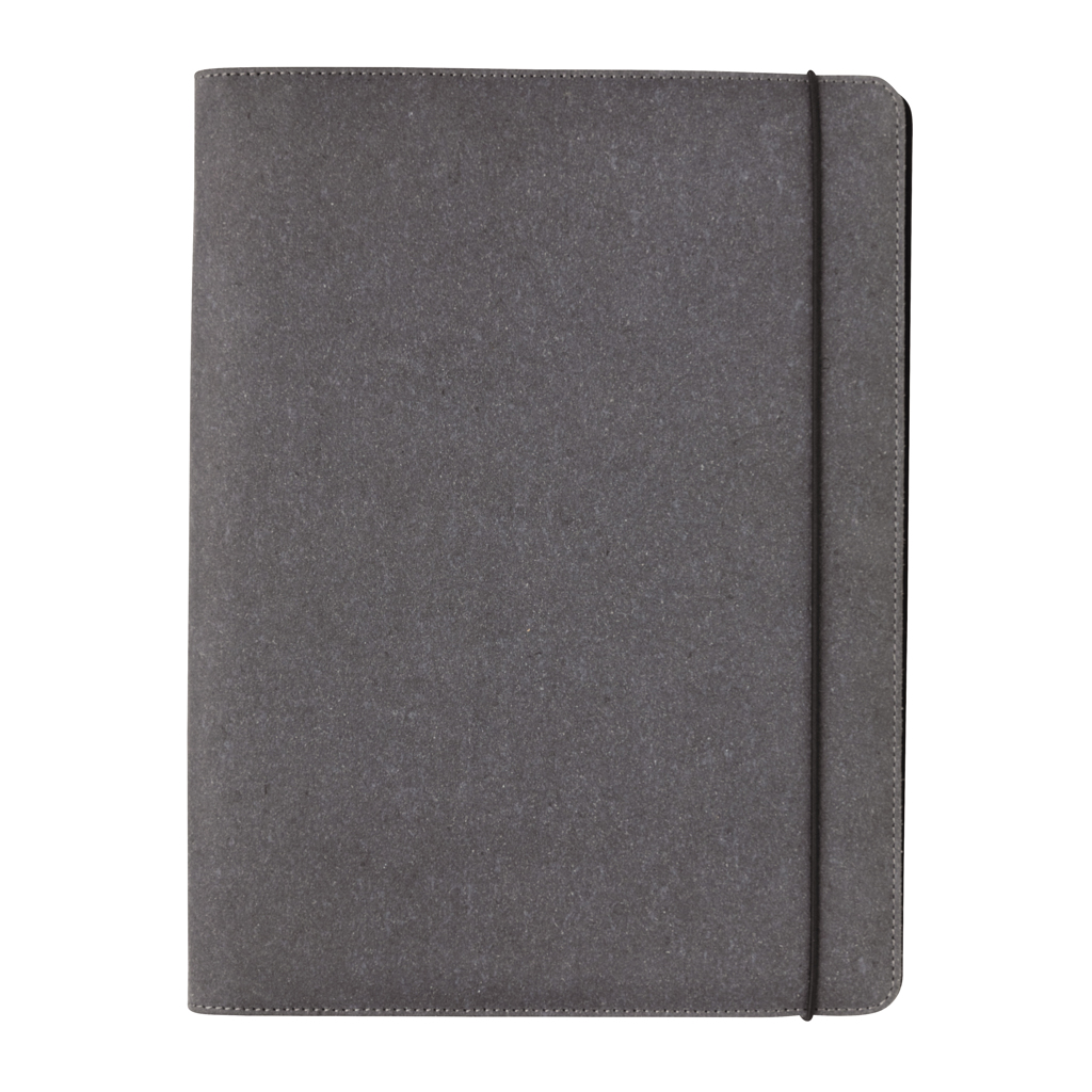 A4 Portfolio aus PU mit Notizblock, grau – XD Collection (mit Logo veredelbar) A4 Portfolio aus PU mit Notizblock, grau – XD Collection (mit Logo veredelbar)