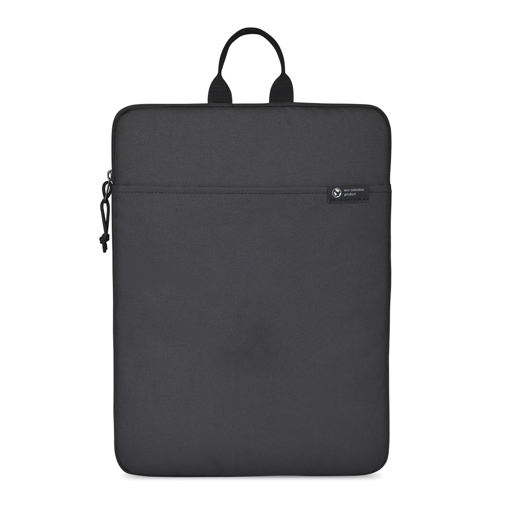 Renew AWARE rPET 16 Zoll Laptop Sleeve schwarz, gepolstert, mit Logo bedruckbar Renew AWARE rPET 16 Zoll Laptop Sleeve schwarz, gepolstert, mit Logo bedruckbar