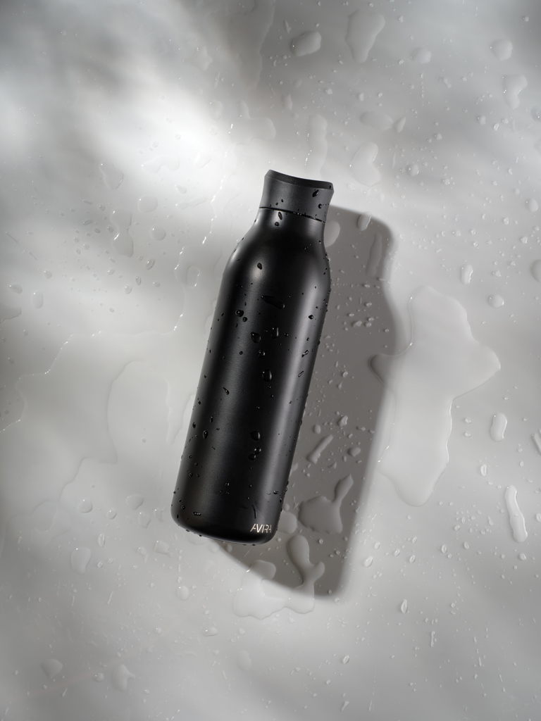 Avira Alok 360 Klick-Trinkflasche 600 ml aus RCS-zertifiziert recyceltem Edelstahl mit Logo bedruckbar