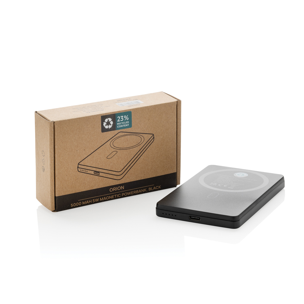 XD Collection Orion Powerbank 5.000 mAh magnetisch — recyceltes Aluminium, bedruckbar XD Collection Orion Powerbank 5.000 mAh magnetisch — recyceltes Aluminium, bedruckbar