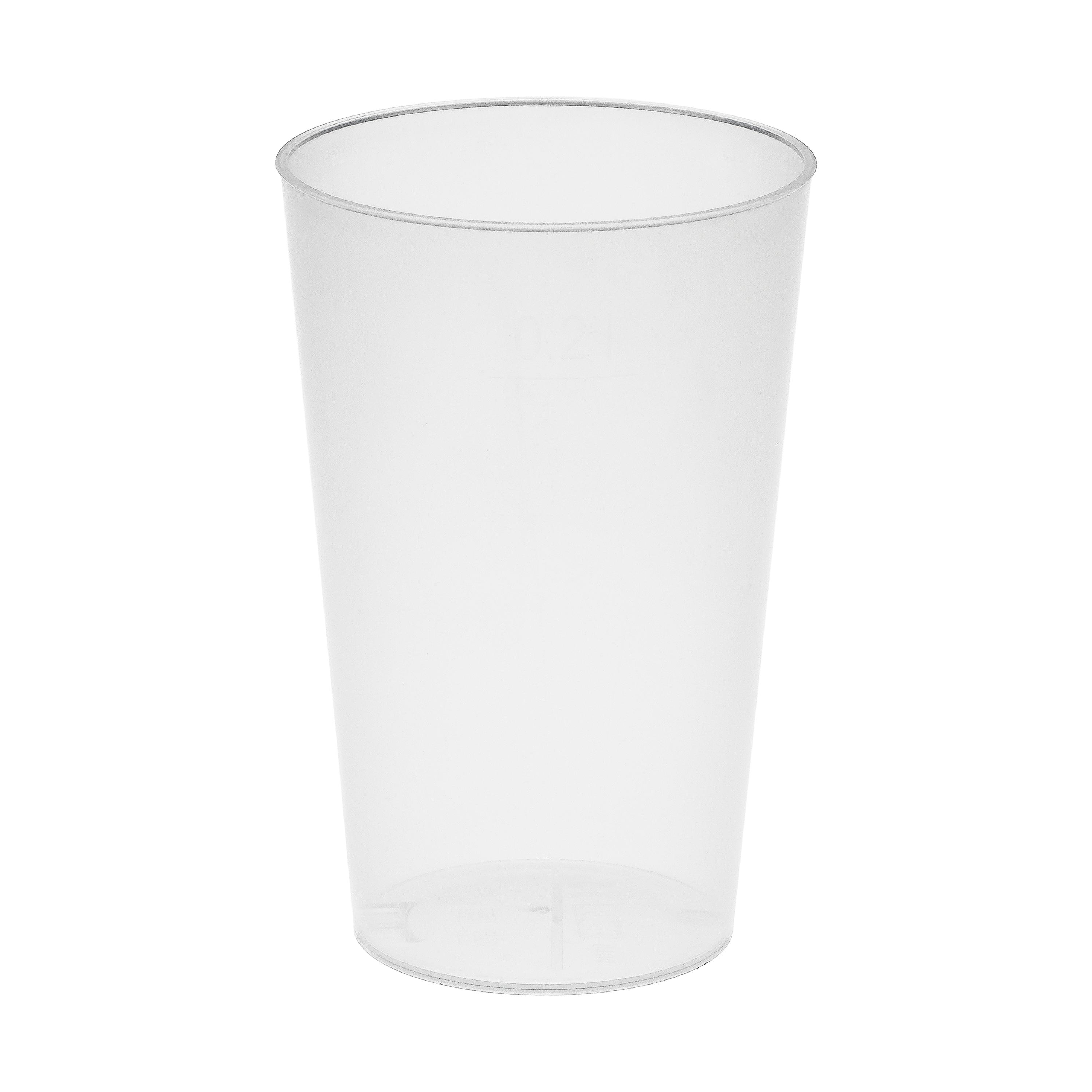 Trinkbecher "Vital", 200 ml – transparent-milchig Trinkbecher "Vital", 200 ml – transparent-milchig