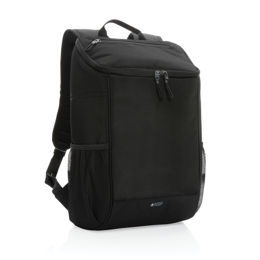 Swiss Peak AWARE 1200D Deluxe Kühlrucksack recycelt, bestickbar und bedruckbar